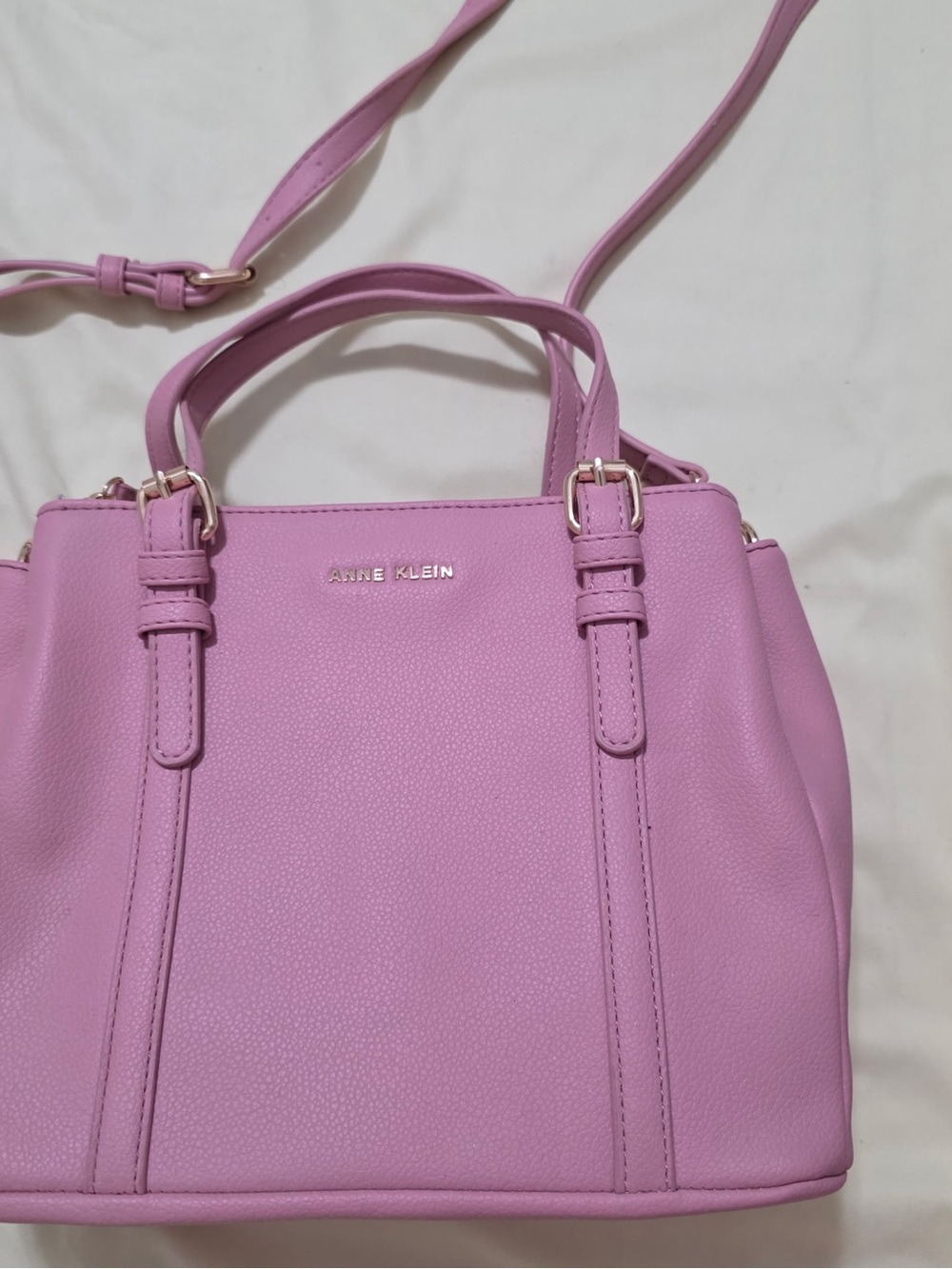 Anne Klein Lilac Leatherette Satchel - with wallet